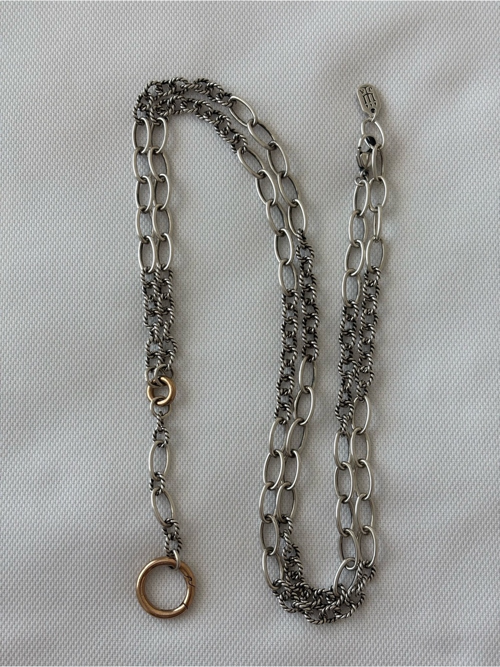 Retired James Avery | Circle Lariat Changeable Charm Necklace - Picture 2 of 8